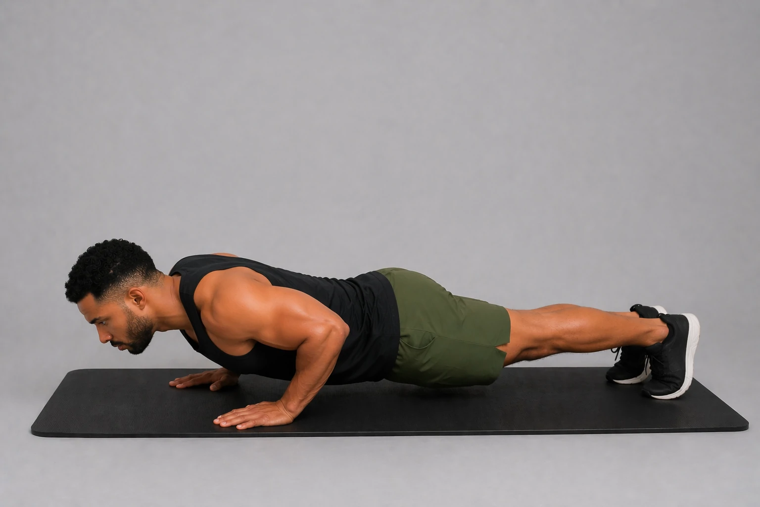 Push-up lowered position