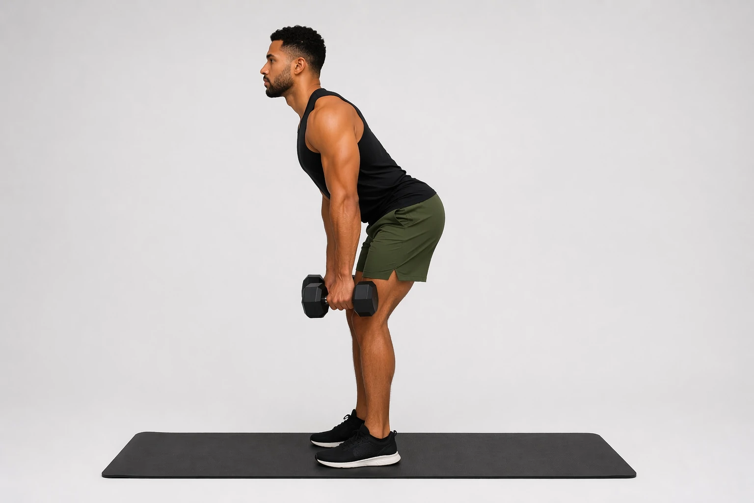 Romanian deadlift hinge position