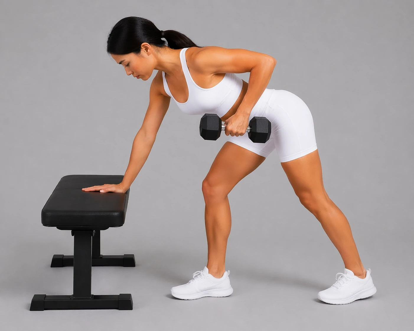 Single arm row top position