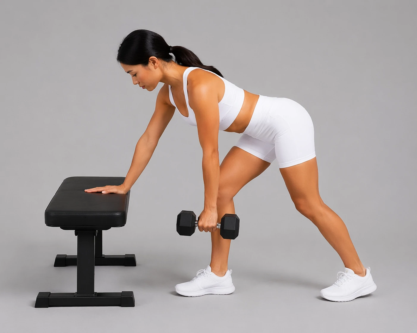 Single arm row start position