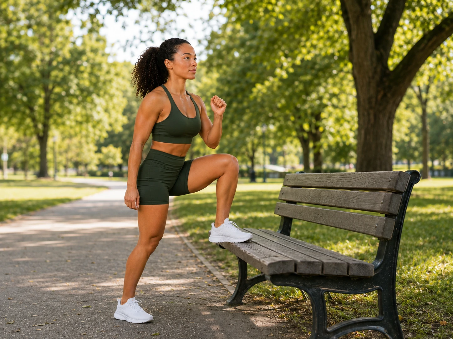 Illustration showing practical ways to exercise at home or outdoors without a gym